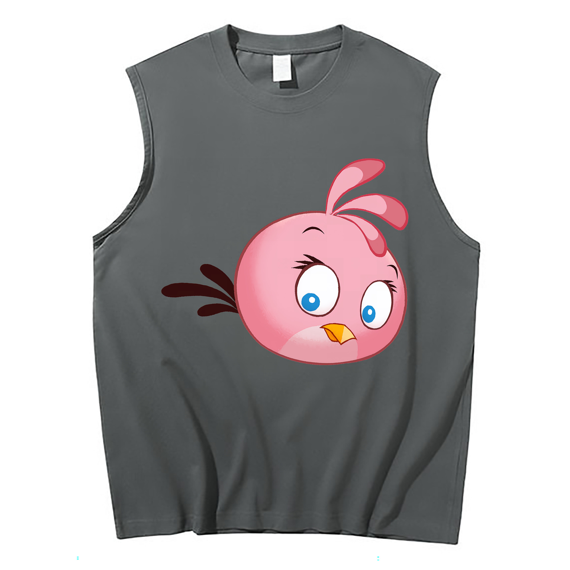 （画像用） Angry Birds アングリーバード コットン100％タンクトップ（フロントプリント）